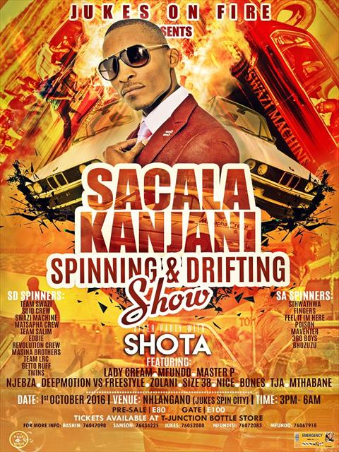Sacala Kanjani Spining and Drifting Show Pic